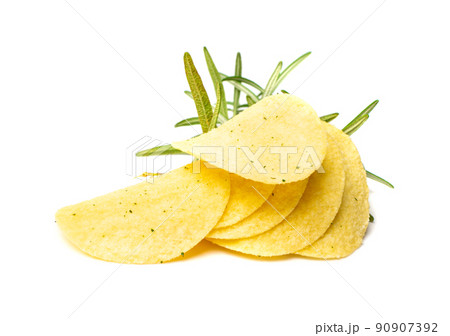 Potato Chips Isolated 90907392