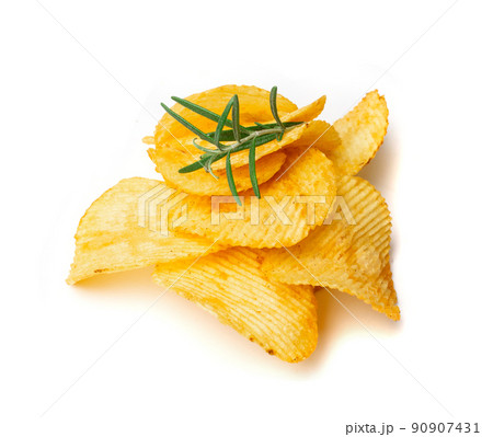 Potato Chips Isolated Potato Chips Isolated 90907431