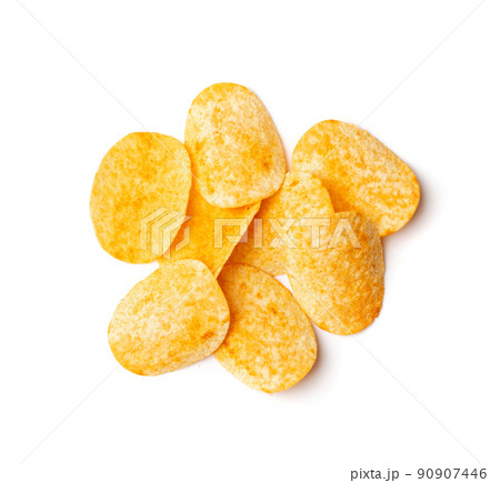 Potato Chips Isolated Potato Chips Isolated 90907446