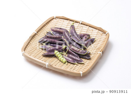 ツタンカーメンのえんどう豆　エンドウ豆　穫れたて野菜　健康野菜 90913911