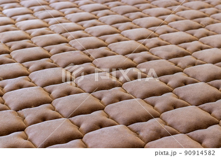 Close-up of a spring mattress soft bed Close-up of a spring mattress soft bed 90914582