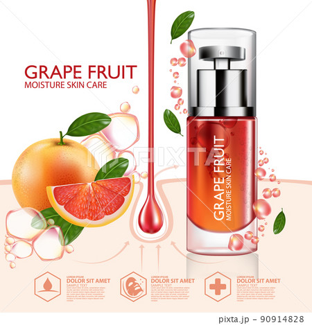 Grapefruit Serum Moisture Skin Care Cosmetic. Grapefruit Serum Moisture Skin Care Cosmetic. 90914828