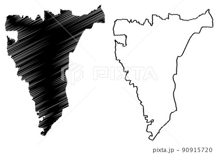 Sipahijala district (Tripura State, Republic of India) map vector illustration, scribble sketch Sipahijala map Sipahijala district (Tripura State, Republic of India) map vector illustration, scribble sketch Sipahijala map 90915720