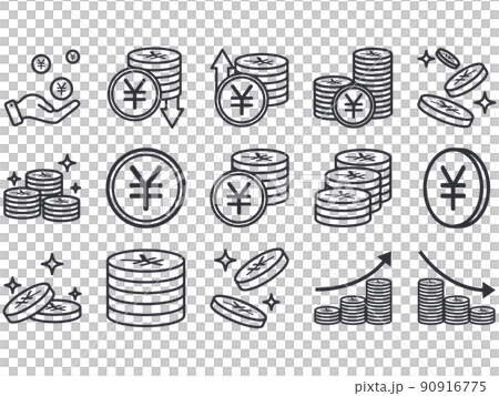 Money yen illustration material Money yen illustration material 90916775