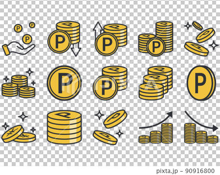 錢日元插圖素材 錢日元插圖素材 90916800