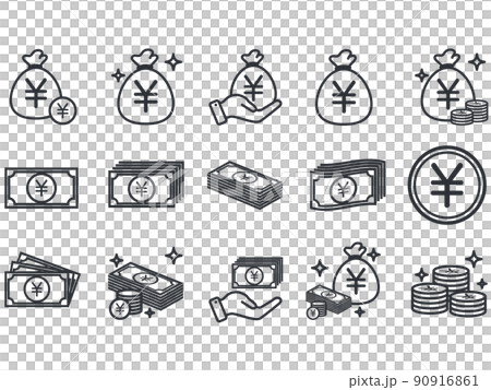 現金袋 イラスト素材 現金袋 イラスト素材 90916861