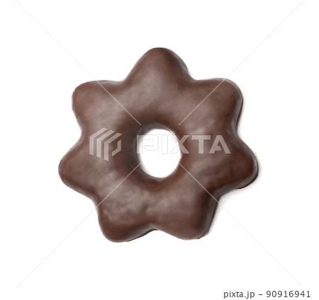 Chocolate Gingerbread Isolated, Star Shaped Pryanik Chocolate Gingerbread Isolated, Star Shaped Pryanik 90916941