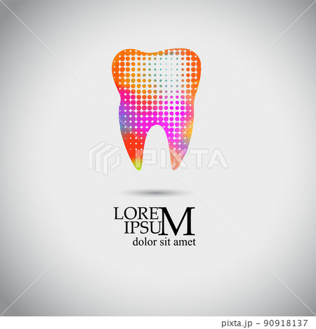 colorful Tooth icon - dental logo template vector illustration colorful Tooth icon - dental logo template vector illustration 90918137