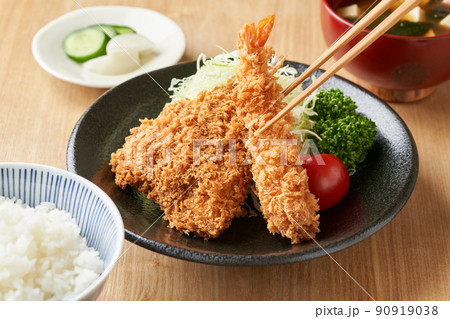 エビとアジのフライ エビとアジのフライ 90919038