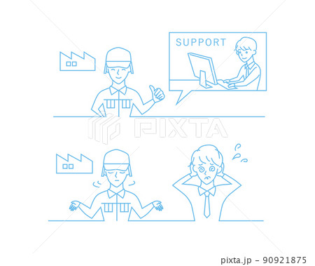 本社としっかり連携がとれている工場と、うまく指示が機能していない工場 90921875