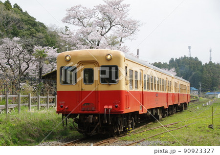 小湊鉄道 月崎駅の桜 キハ200 小湊鉄道 月崎駅の桜 キハ200 90923327