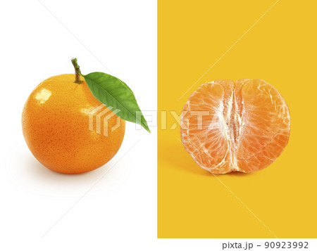 Creative layout made of Orange fruit . Flat lay. Food concept Creative layout made of Orange fruit . Flat lay. Food concept 90923992