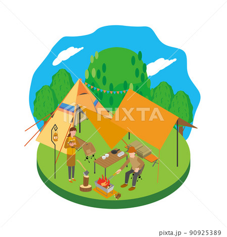 people camping clipart pictures