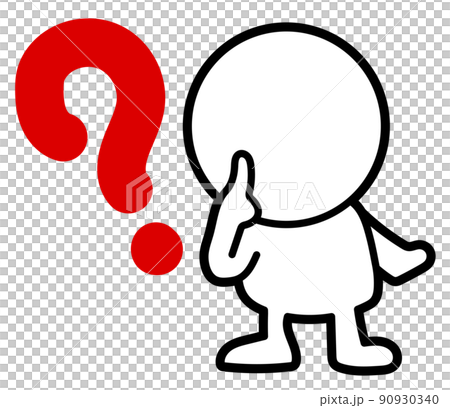 Illustration of a two-headed white person becoming a hatena 90930340