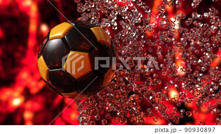 サッカーボールの3dイラスト サッカーボールの3dイラスト 90930897