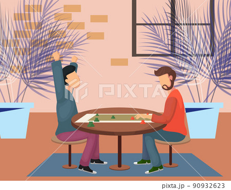 Father and son playing chess Father and son playing chess 90932623