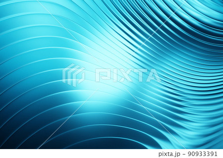 3d Illustration  rows of  blue   line  . Geometric background, weave pattern.  90933391