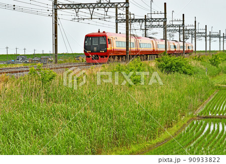 鉄道　私鉄：東武日光線　1085M　特急きぬがわ5号　 253系　 90933822