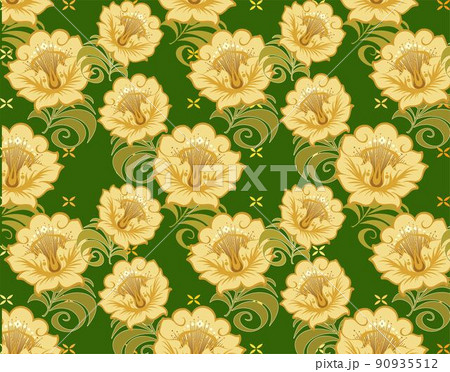 Floral Seamless Background Vector Floral Seamless Background Vector 90935512
