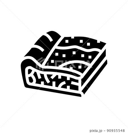 pie with spinach glyph icon vector illustration 90935548