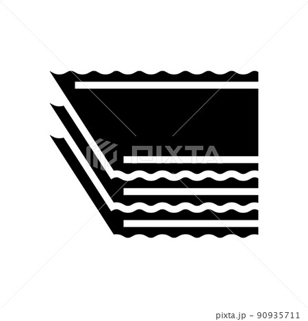 lasagna pasta glyph icon vector illustration 90935711