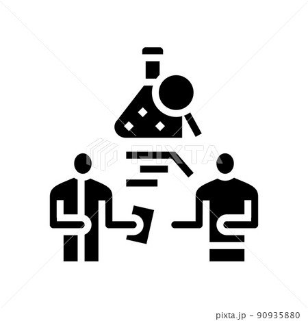 medical review officer examination mro glyph icon vector illustration medical review officer examination mro glyph icon vector illustration 90935880