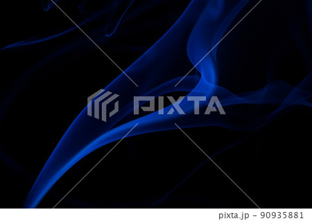 Colorful smoke close-up on a black background 90935881