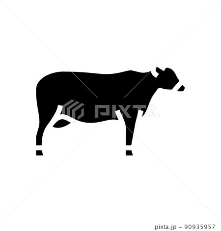 cattle beef glyph icon vector illustration cattle beef glyph icon vector illustration 90935957