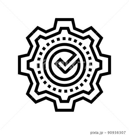 service quality line icon vector illustration 90936307