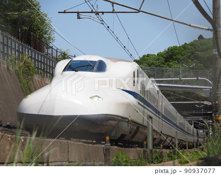 頭上の新幹線N700A　関ヶ原にて 90937077