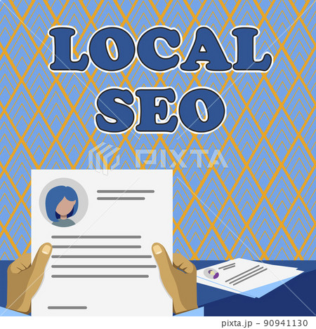 Inspiration showing sign Local Seo. Business overview This is an effective way of marketing your business online Hands Holding Resume Showing New Career Opportunities Open. Inspiration showing sign Local Seo. Business overview This is an effective way of marketing your business online Hands Holding Resume Showing New Career Opportunities Open. 90941130