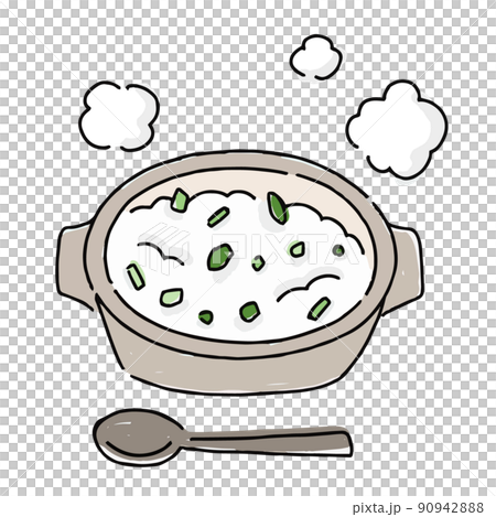 七草粥　春の七草　イラスト 90942888