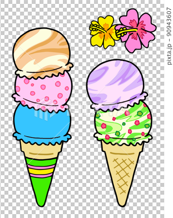 Ice cream 12 (triple mix) 90943607
