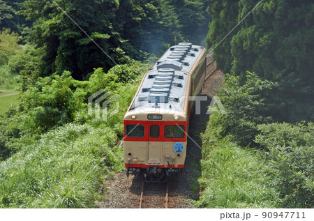 のと鉄道　能登中島－西岸　JR西日本　キハ28-2119+キハ58-596　リバイバル能登路 90947711