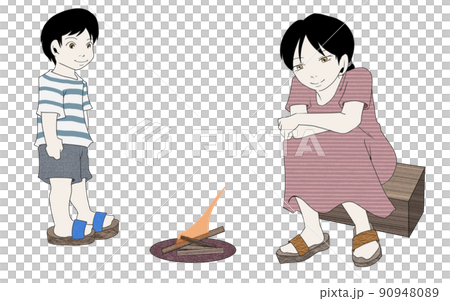 Illustration of Obon torch (8) 90948089