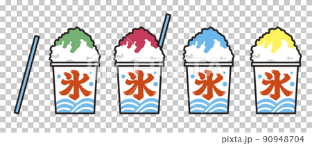 Shaved ice in a cup Shaved ice in a cup 90948704