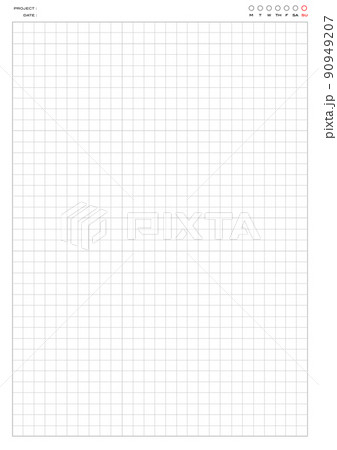 A4 standard Blank form grid table paper on white background 90949207