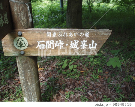 石間峠　城峯山　関東ふれあいの道 90949519