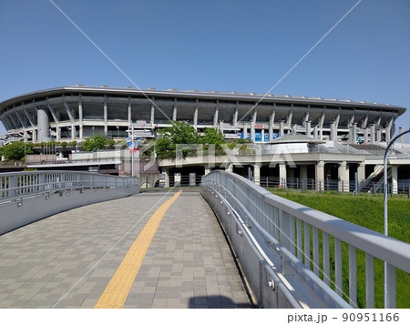 ニッサンスタジアム 横浜国際総合競技場周遊 周遊外観 神奈川県横浜市港北区 陸上競技場兼球技場 ニッサンスタジアム 横浜国際総合競技場周遊 周遊外観 神奈川県横浜市港北区 陸上競技場兼球技場 90951166
