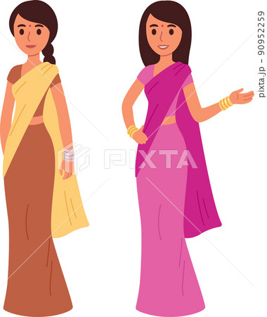 Indian woman in traditional clothing Indian woman in traditional clothing 90952259