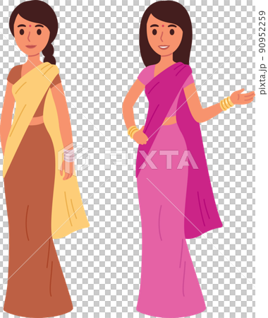 Indian woman in traditional clothing Indian woman in traditional clothing 90952259