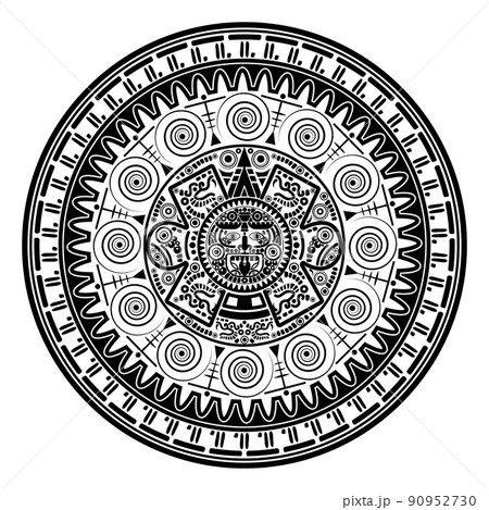 Aztec Sun Tattoo Design   AZTEC TATTOOS  Warvox Aztec Mayan Inca Tattoo  Designs