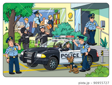 cartoon police department