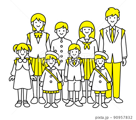 入学こども達 入学こども達 90957832