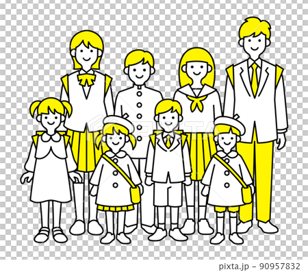 入学こども達 入学こども達 90957832