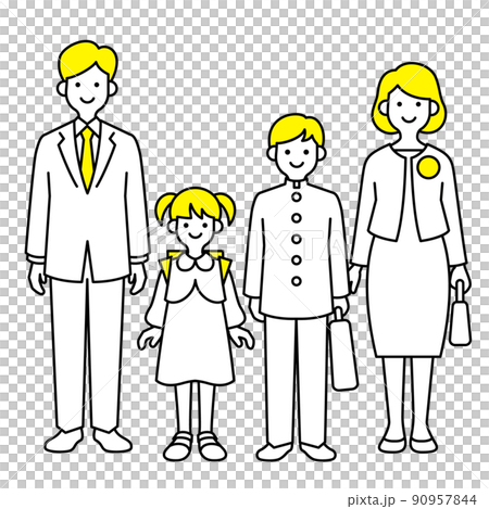 Parent and child of the entrance ceremony 90957844