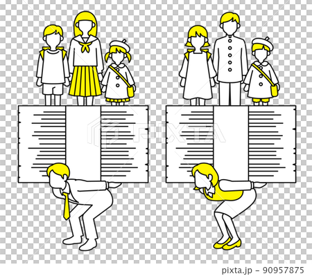 子育て負担 90957875