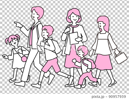 親子家族6人 90957939