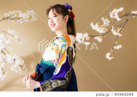 袴 卒業式 桜 袴 卒業式 桜 90960098