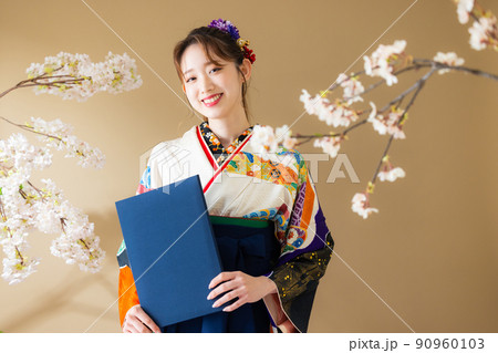 袴 卒業式 桜 袴 卒業式 桜 90960103